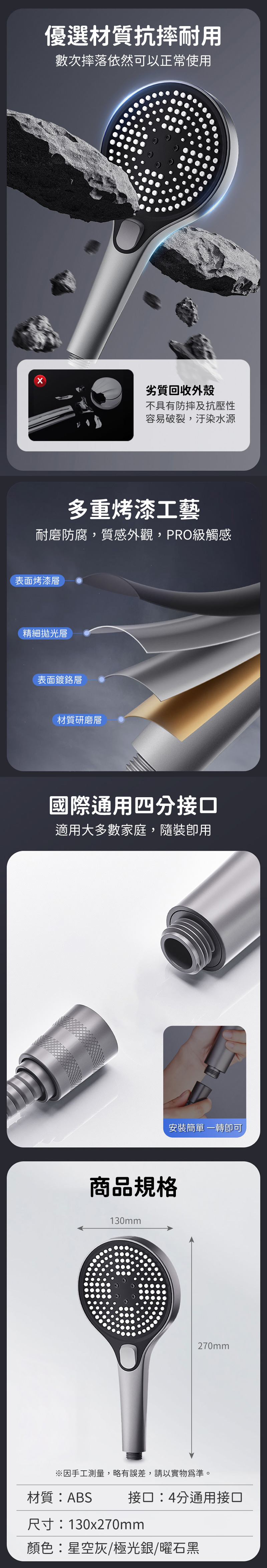 【APEX】一鍵瞬壓增流大面板蓮蓬頭