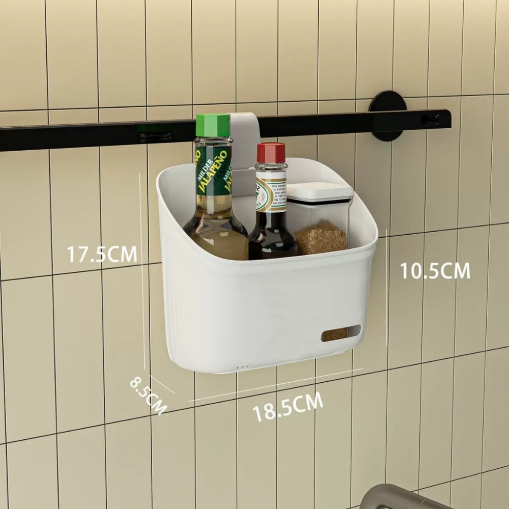 【Mulity】垂直疊加收納置物掛籃 附贈疊加掛勾