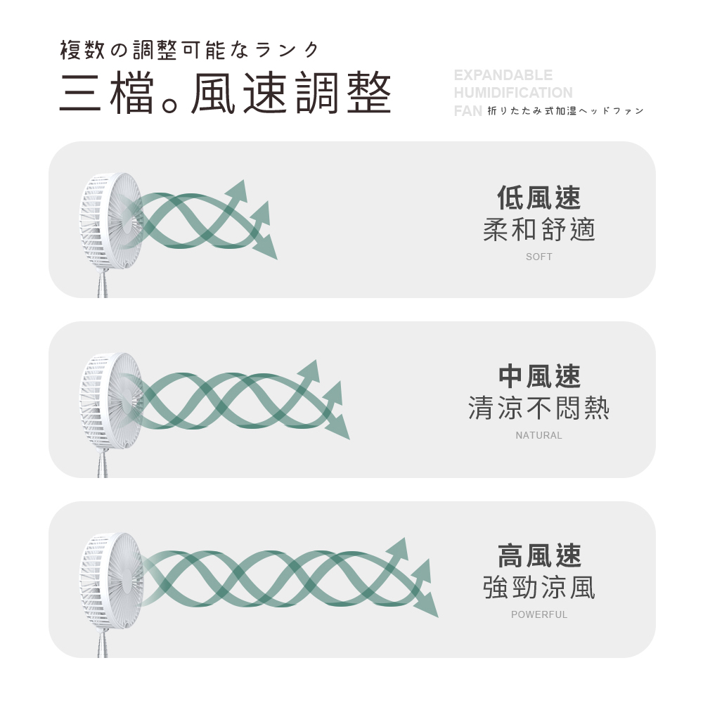 小雪 / 小櫻同學 摺疊加濕 伸縮擺頭風扇AF55/AF66