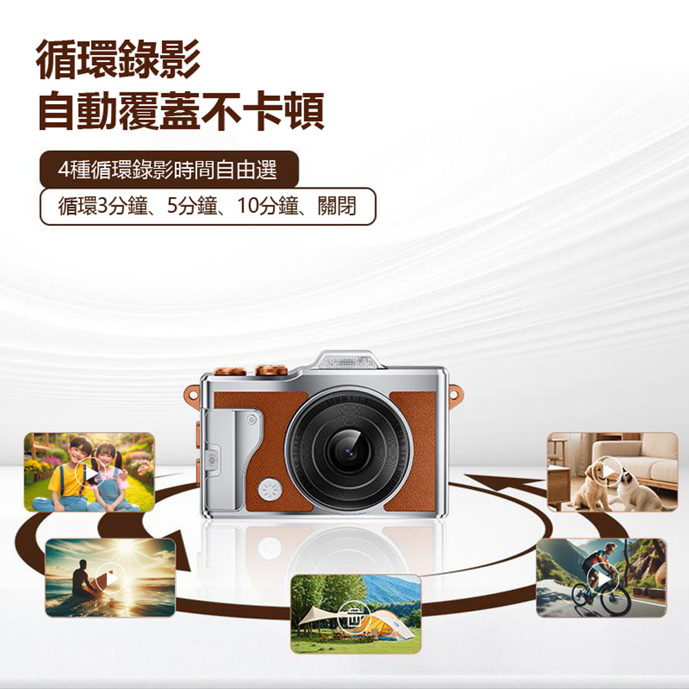 YT-T5 4K高畫質錄影超迷你小型隨身復古數位照相機(4800萬畫素拍照 OTG分享 金屬機身)