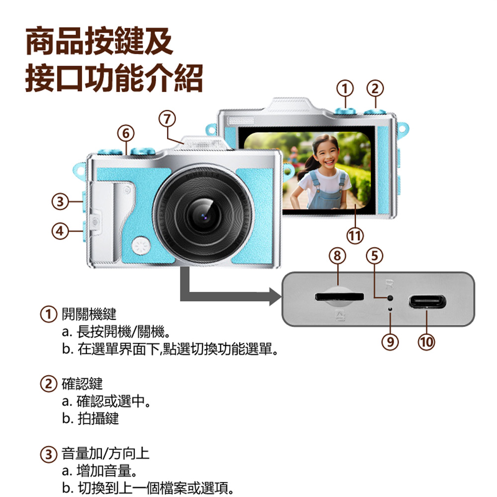 YT-T5 4K高畫質錄影超迷你小型隨身復古數位照相機(4800萬畫素拍照 OTG分享 金屬機身)