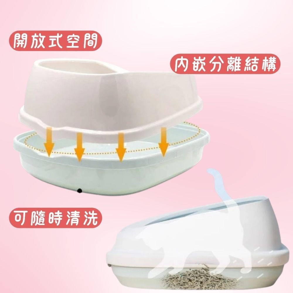 【高精寵物】多款貓砂盆 低款橢圓/斜口/低邊 加大款 防飛砂 貓咪廁所