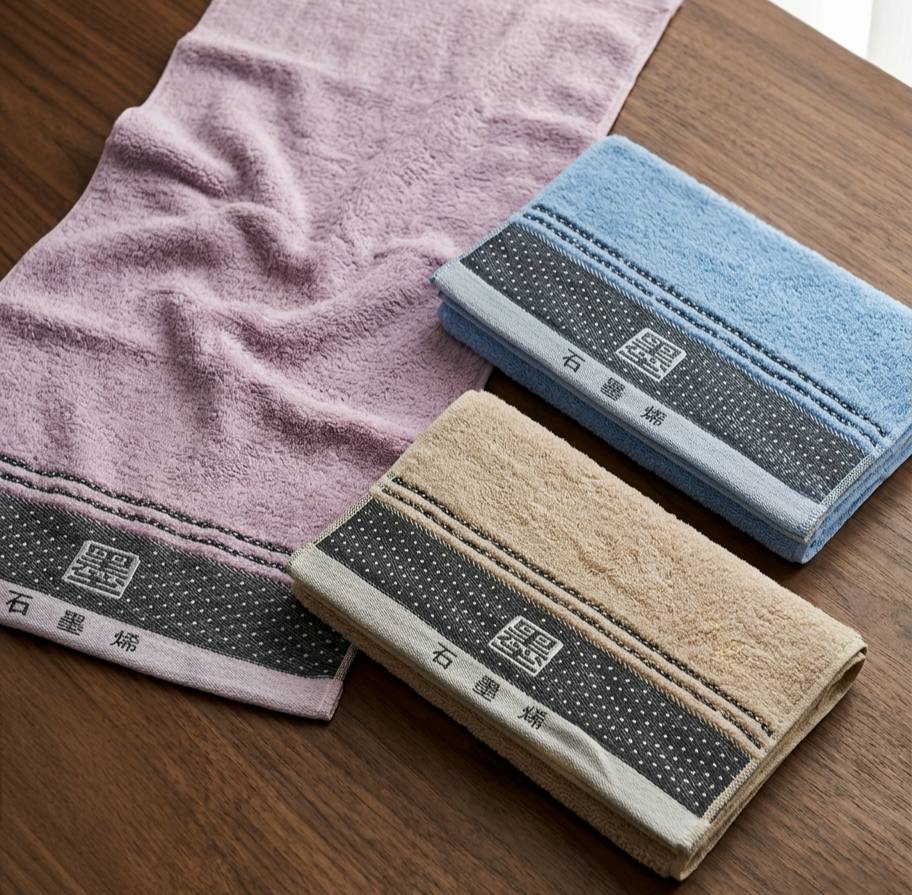 凱美棉業 MIT台灣製 頂級黑金科技 厚實石墨烯消臭毛巾