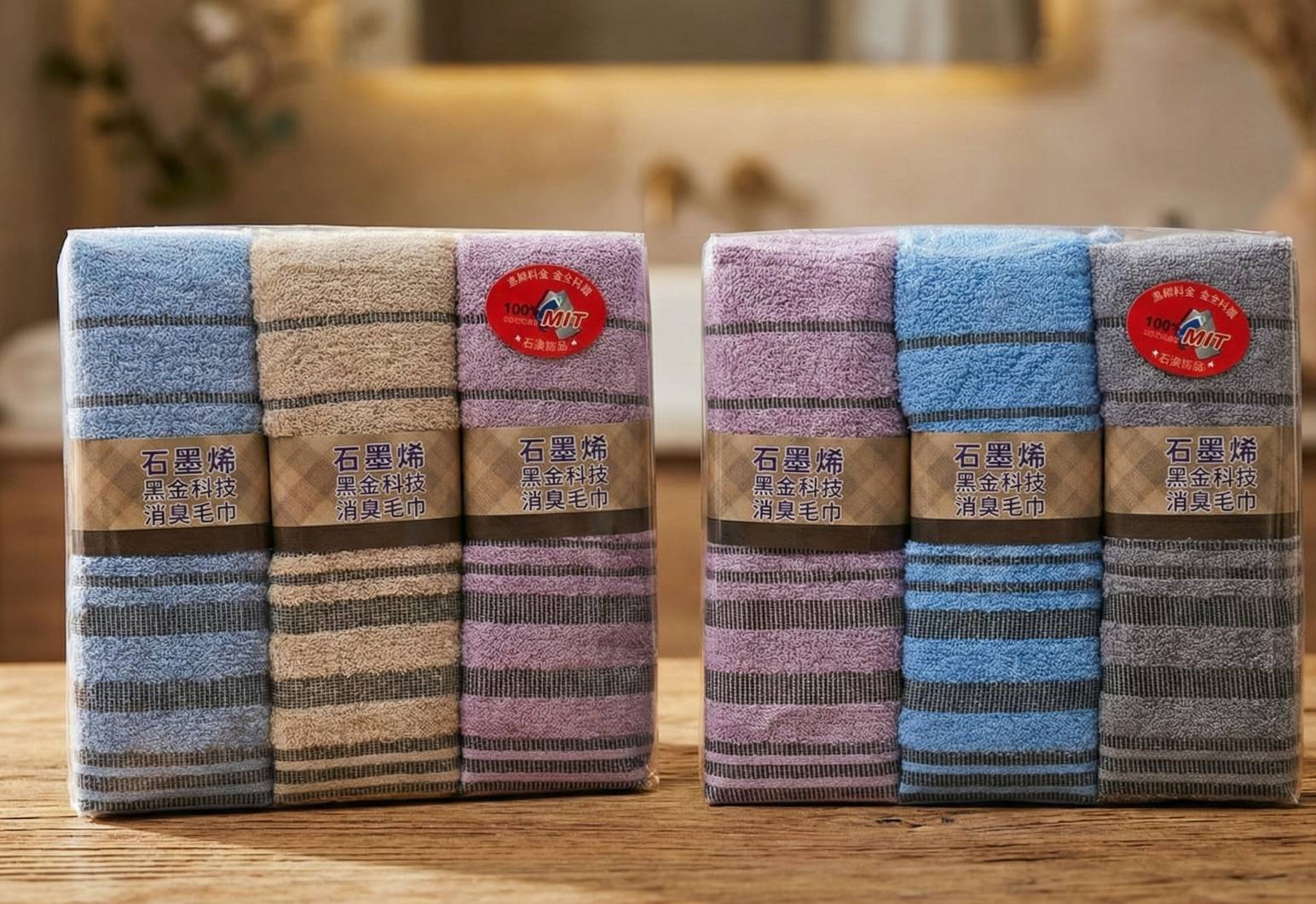 凱美棉業  MIT台灣製 頂級黑金科技 薄款石墨烯消臭毛巾