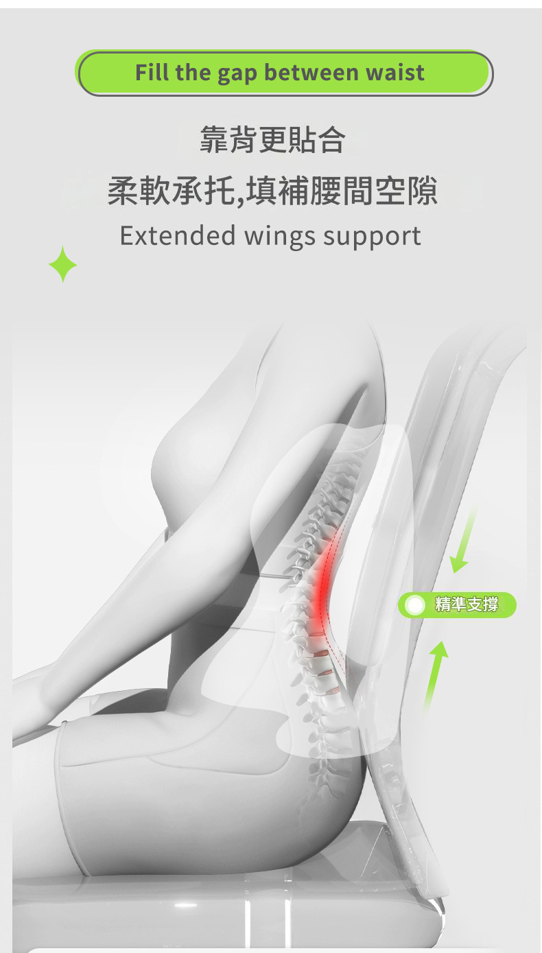 3D全包覆二合一美臀護腰墊 靠枕 靠墊 坐墊 美臀坐墊