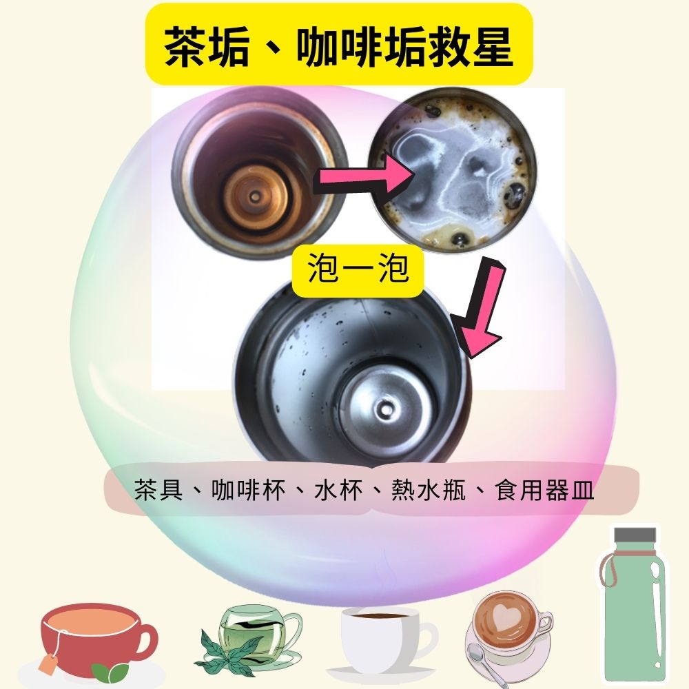 【淨の伊】茶皂素活氧去垢粉~250g~★茶垢、咖啡垢救星★