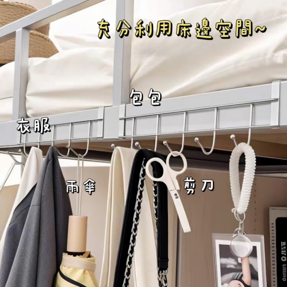 【穩掛收】零破壞櫃門後不鏽鋼掛勾 廚櫃衣櫃收納