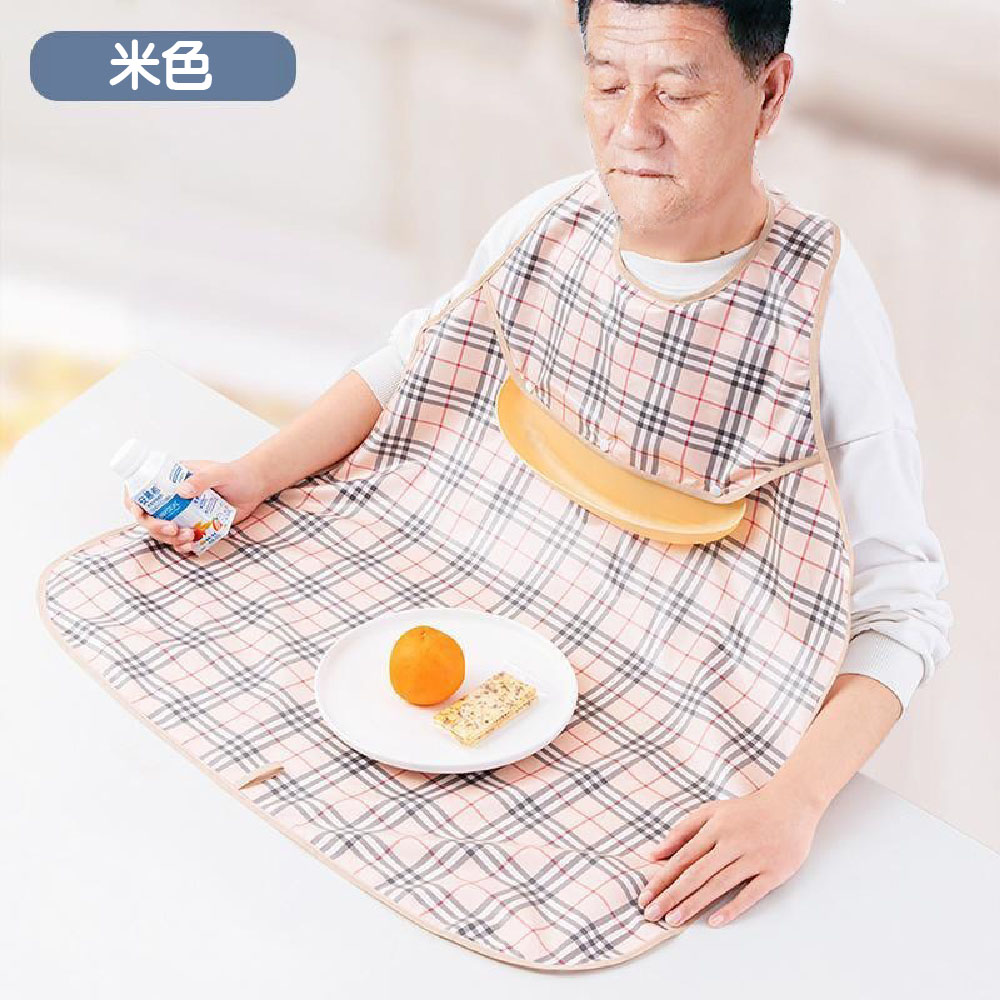 【JAR嚴選】銀髮族加長超大尺寸防水成人圍兜