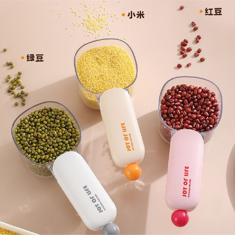 【JAR嚴選】多巴胺可夾大容量五穀雜糧米量勺子