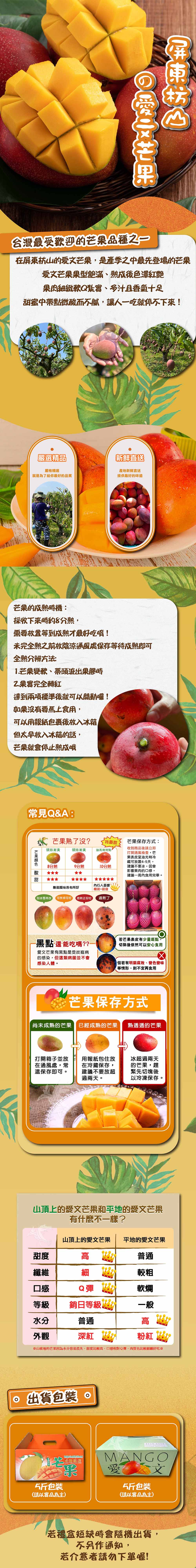 【屏東枋山】在欉紅愛文芒果5斤/盒(規格任選_中小果_大果)