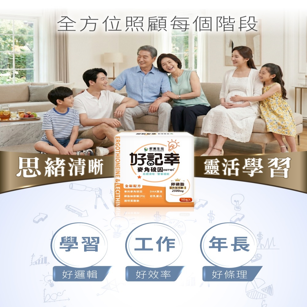 【炘宸生技】好記幸麥角硫因