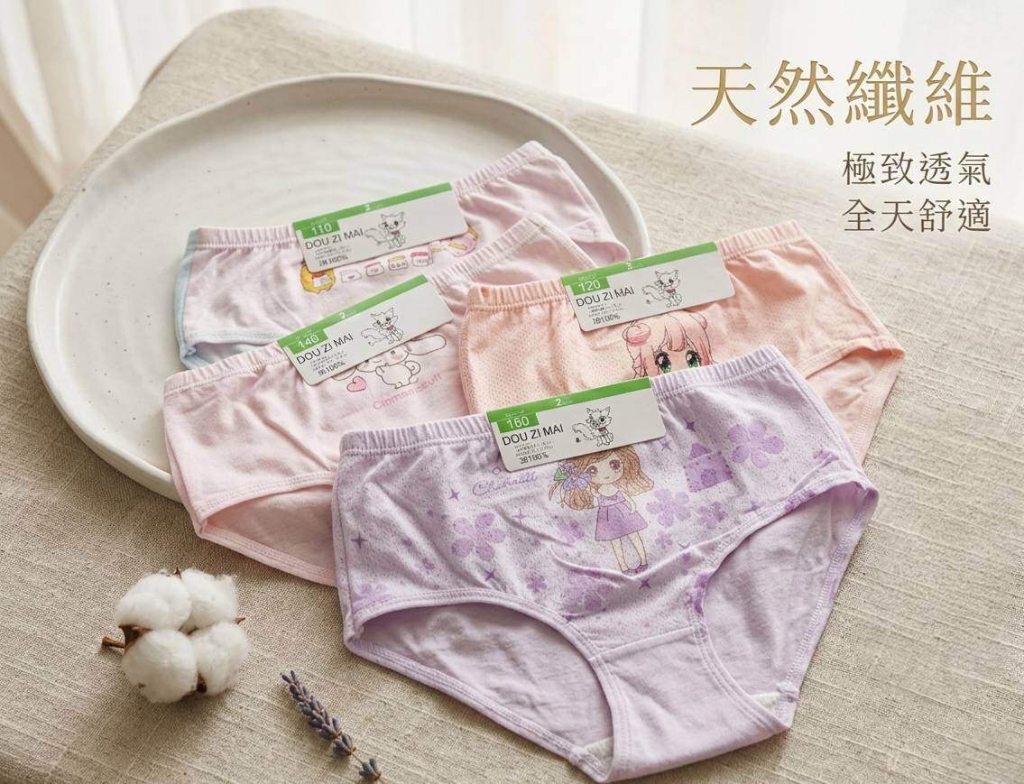 凱美棉業 彈力萊卡 純棉女童 三角內褲寶寶純棉內褲 2件1組 隨機出色