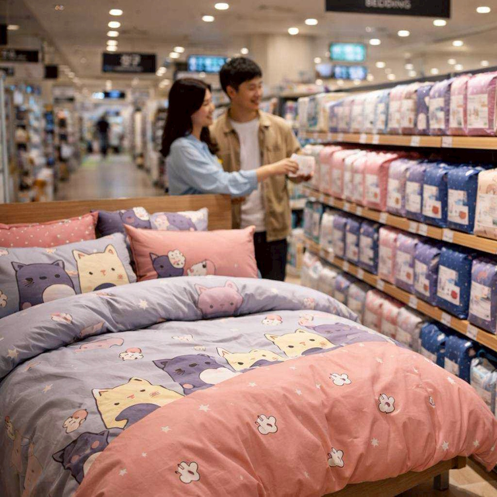 MIT韓式印花親膚柔絲綿床包組 床包 枕套 親膚 舒適 透氣 吸濕 排汗