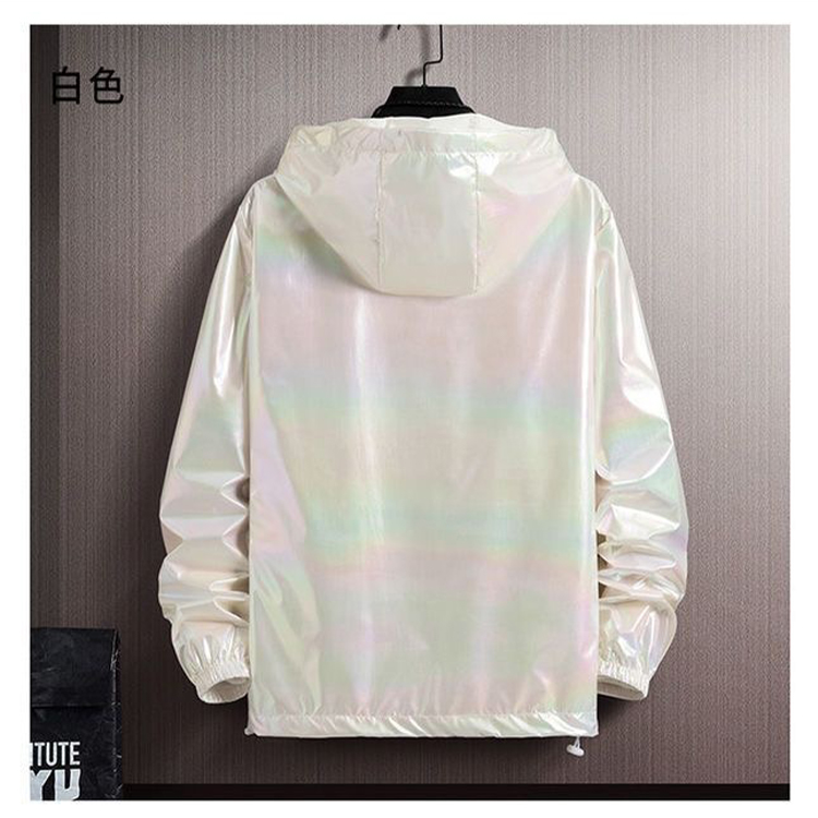 夏季男款冰絲炫彩輕薄防曬外套