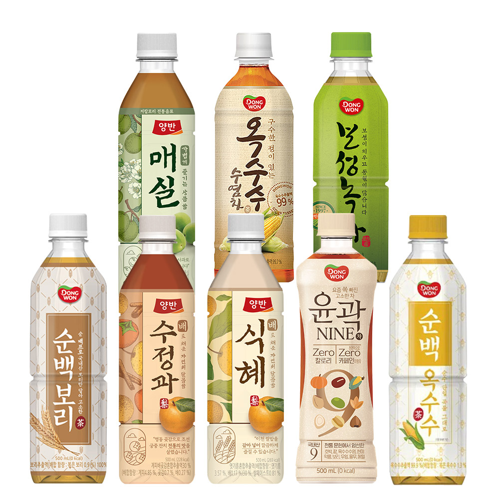 韓國韓國人氣飲品箱購 梅子/水正果/綠茶/麥芽甜湯/穀物/大麥茶/玉米鬚茶/玉米茶 飲料