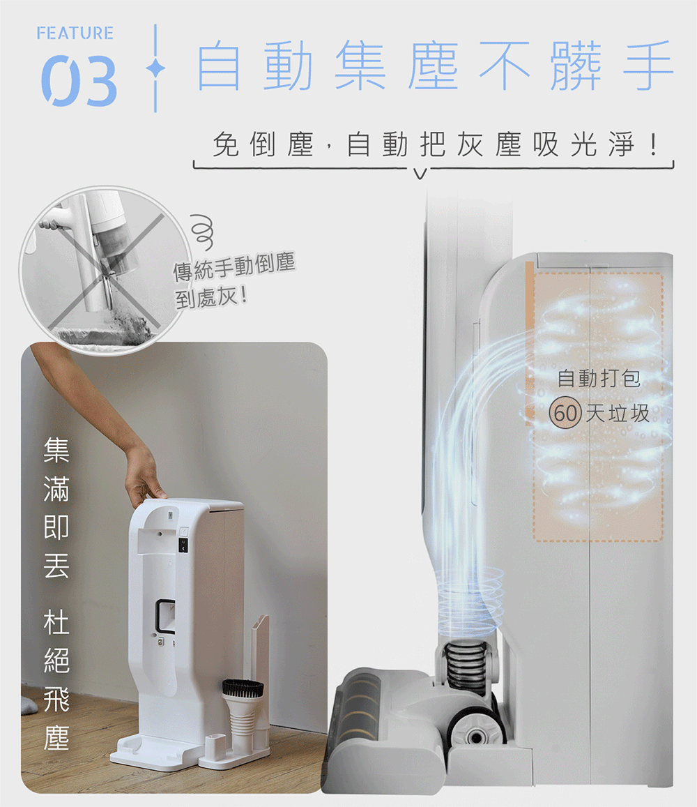 NICONICO自動集塵無線吸塵器NI-DV2531