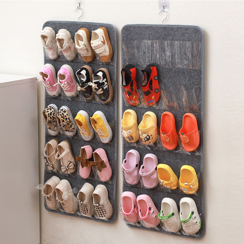 壁掛布布偶玩偶收納掛袋