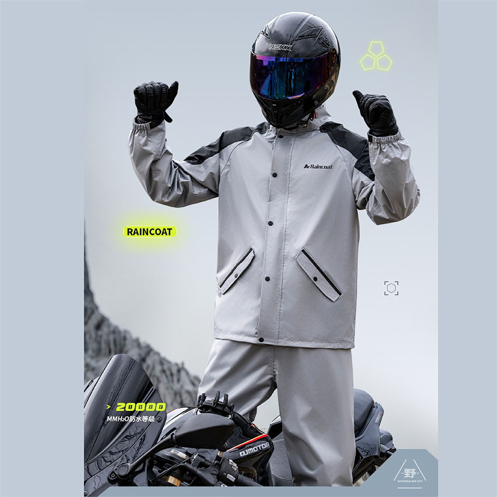 【JAR嚴選】男女款兩件式上衣褲子防暴雨多功能雨衣