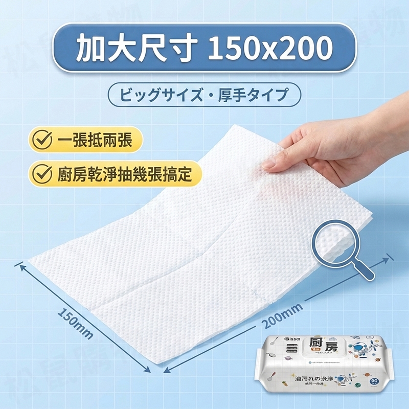 【日本品牌PISSA】廚房濕紙巾