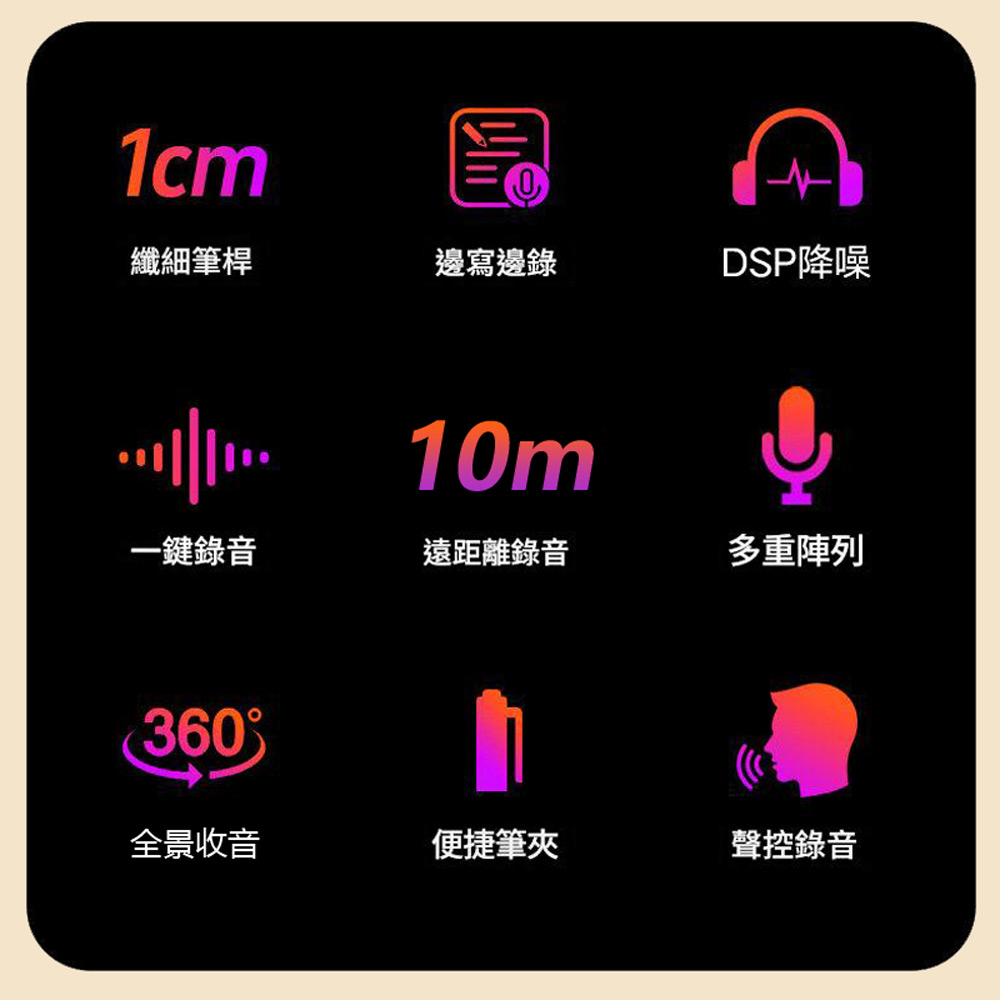 【Lenovo】B611 聯想邊寫字邊錄音隨身筆型智慧降噪錄音筆16G (Ai語音轉文字 一鍵錄音 聲控錄音 附線控耳機)