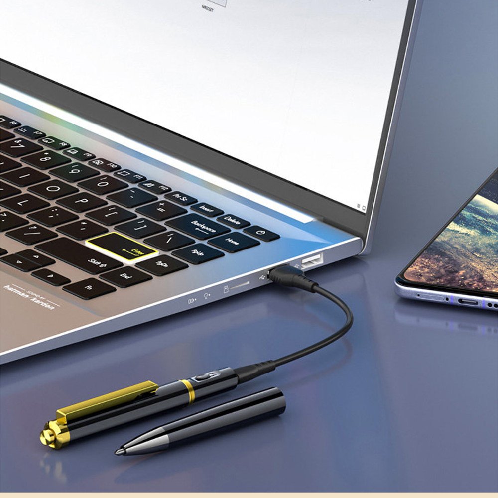 【Lenovo】B611 聯想邊寫字邊錄音隨身筆型智慧降噪錄音筆16G (Ai語音轉文字 一鍵錄音 聲控錄音 附線控耳機)