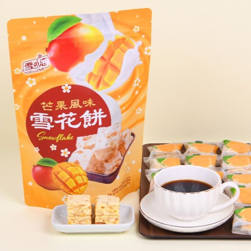 【雪之戀】雪花餅 草莓煉乳雪花餅 蔓越莓 鳳梨 芒果 紫地瓜 柚香 12入/袋