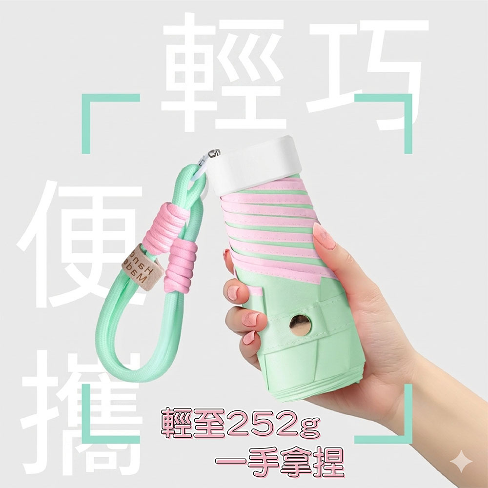 【JAR嚴選】迷你超輕便攜晴雨兩用傘(預購14個工作天)
