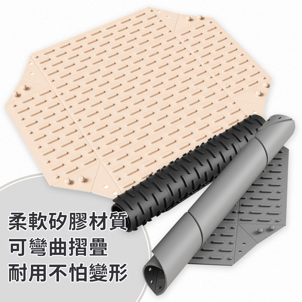 矽膠折疊隔熱桌墊收納盒