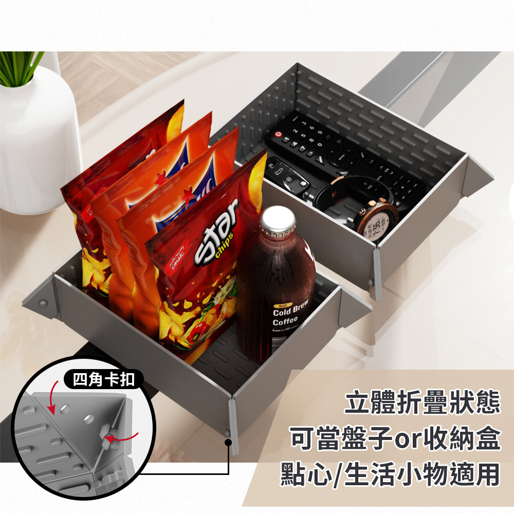 矽膠折疊隔熱桌墊收納盒