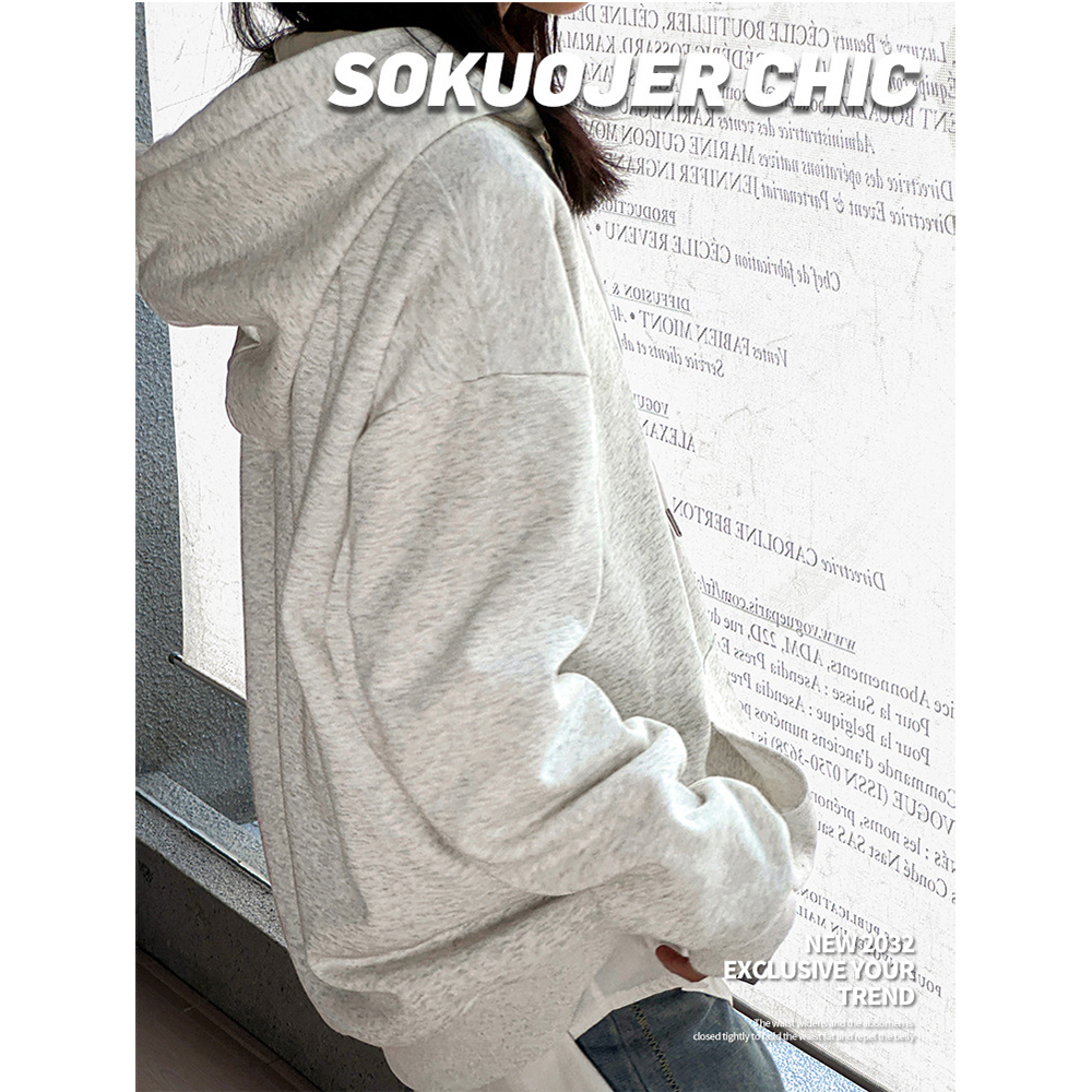 【JAR嚴選】秋冬保暖寬鬆長袖帽T(預購14個工作天)