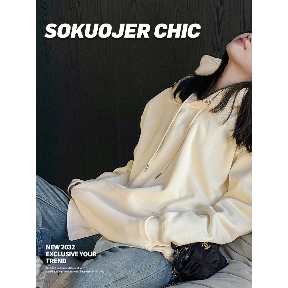 【JAR嚴選】秋冬保暖寬鬆長袖帽T(預購14個工作天)