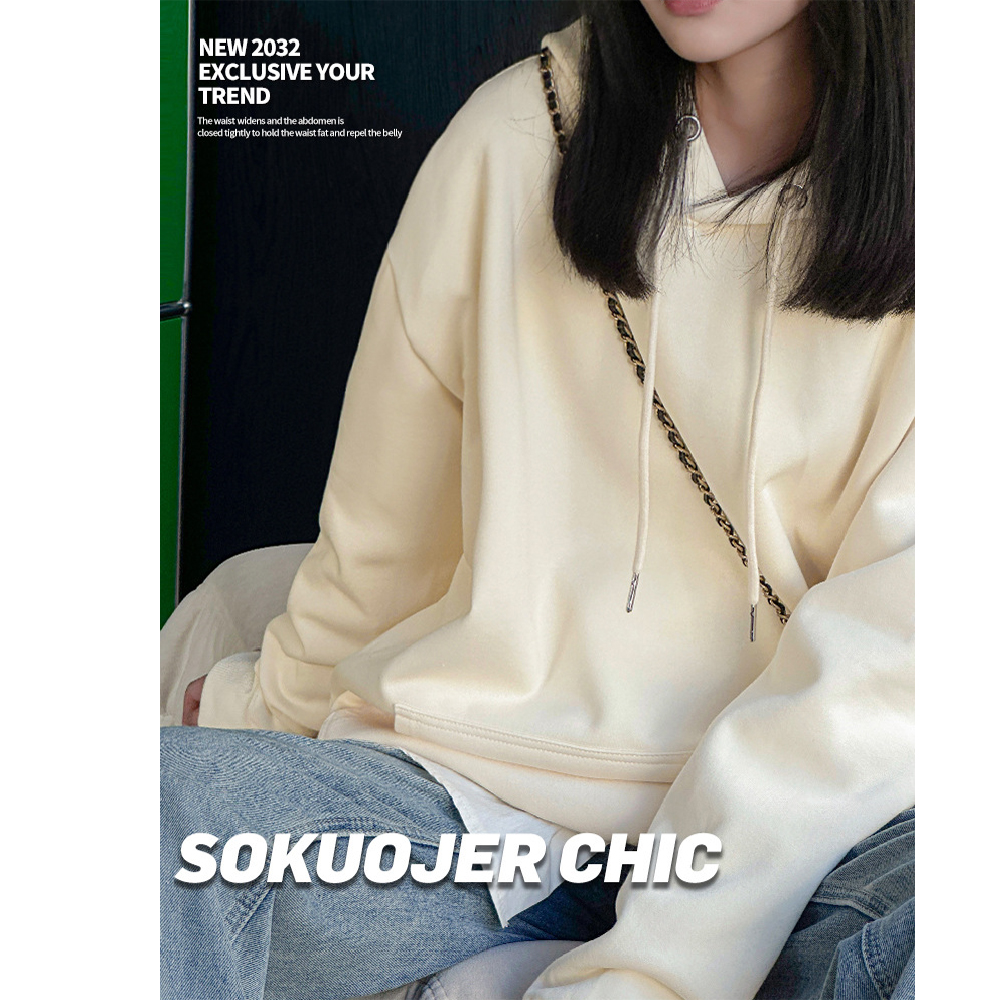 【JAR嚴選】秋冬保暖寬鬆長袖帽T(預購14個工作天)