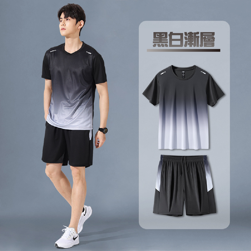 【JAR嚴選】男士冰涼速乾運動套裝(預購14個工作天)