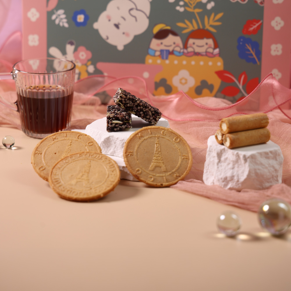【愛不囉嗦】春日花園 麻吉貓午茶禮盒-手提盒 
