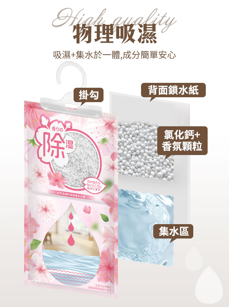 高級香氛可掛式除濕袋 1組2包