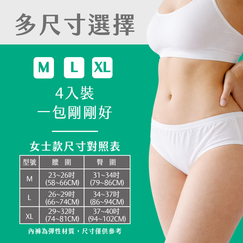 【奈森克林】親膚滅菌免洗內褲-女士款、孕婦款 月子褲