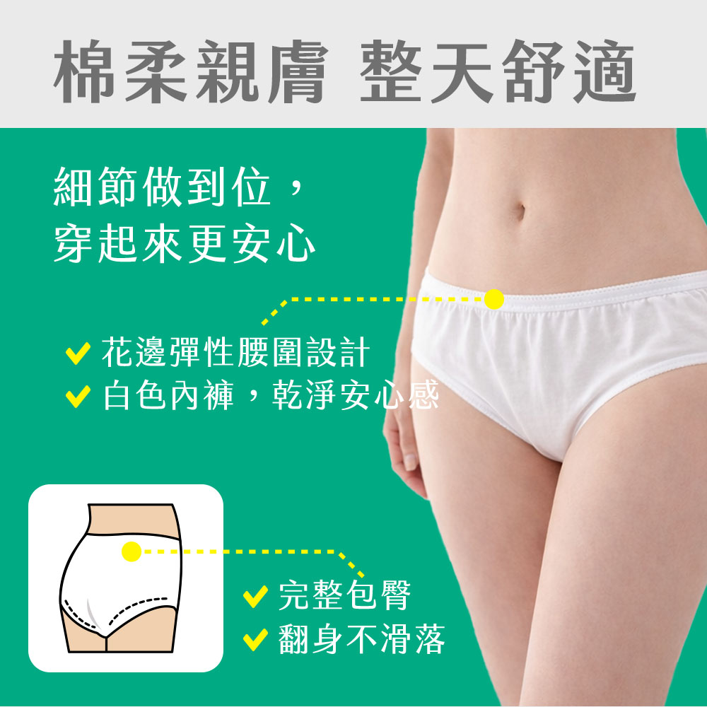 【奈森克林】親膚滅菌免洗內褲-女士款、孕婦款 月子褲