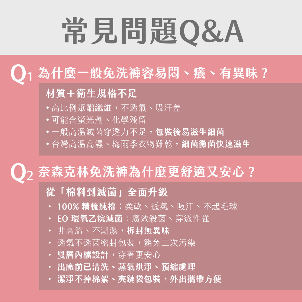 【奈森克林】親膚滅菌免洗內褲-女士款、孕婦款 月子褲