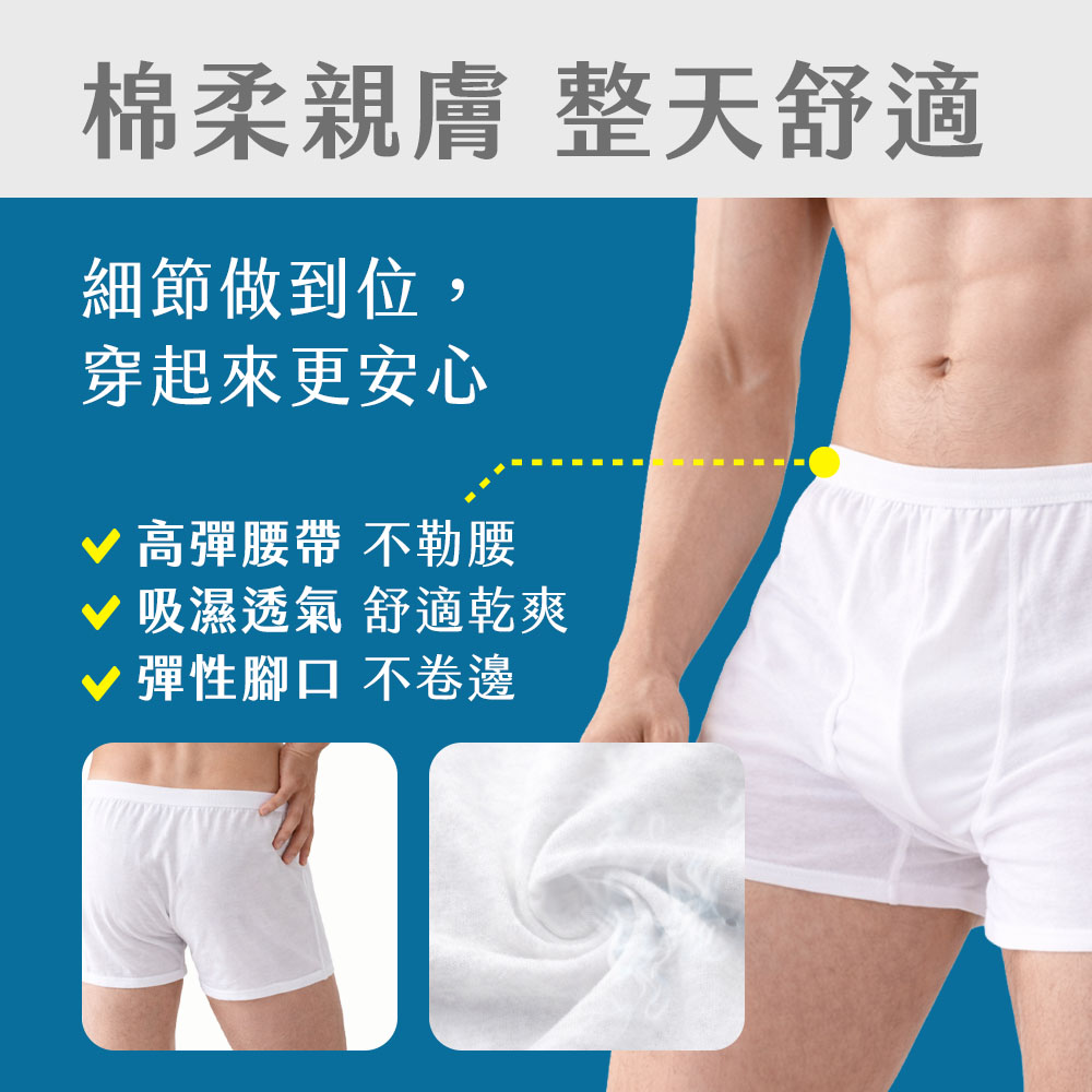 【奈森克林】舒適滅菌免洗內褲-男士款 一次性內褲 旅行內褲