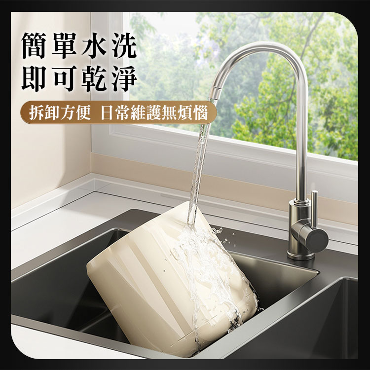 簡約兩用可瀝水筷子收納桶
