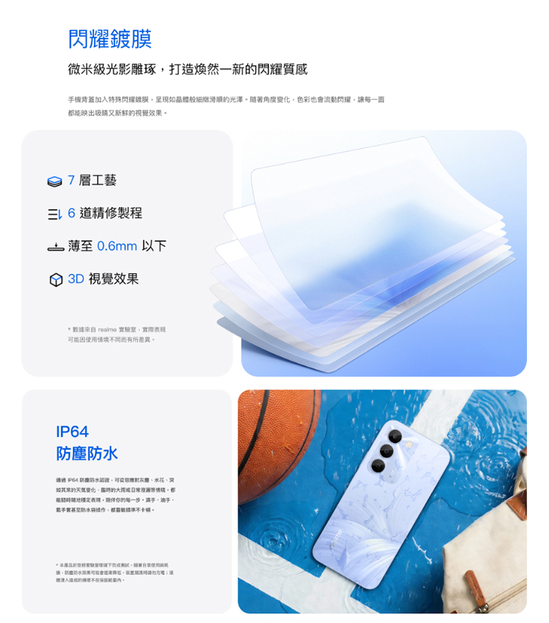 realme C100 5G (4G+128G) 6.8吋智慧手機-贈掛繩+韓版包+指環支架+噴劑