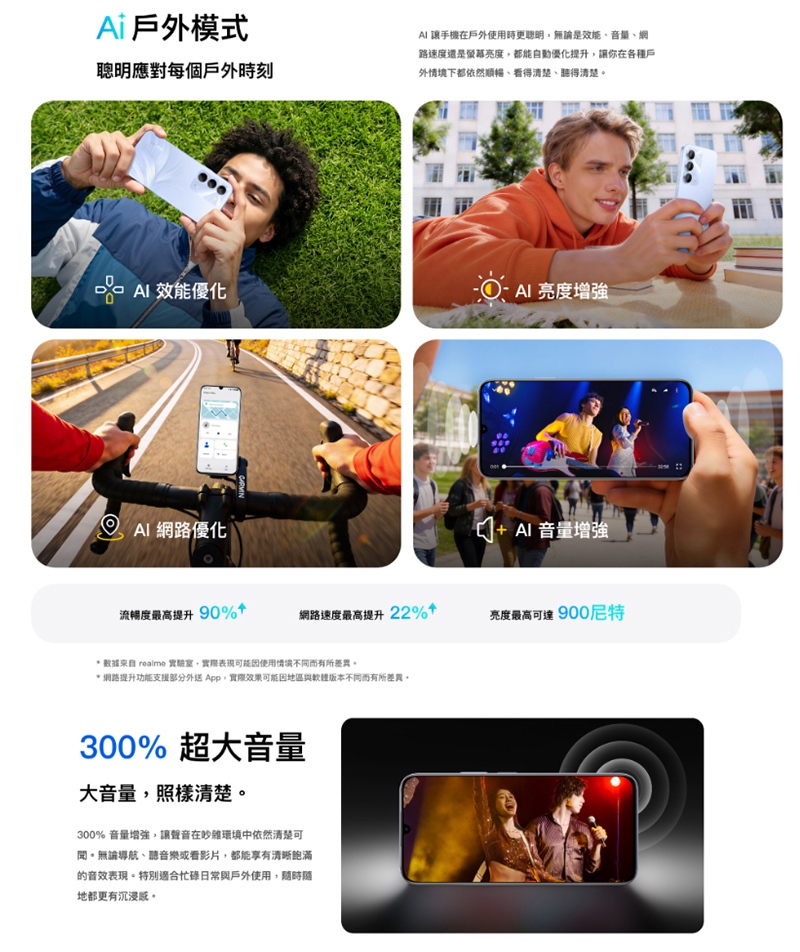 realme C100 5G (4G+128G) 6.8吋智慧手機-贈掛繩+韓版包+指環支架+噴劑
