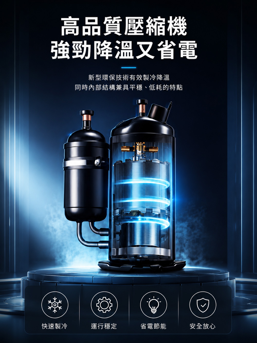 【JJPRO 家佳寶】BSMI認證 7500BTU 多功能移動式冷氣 (JPAC01)