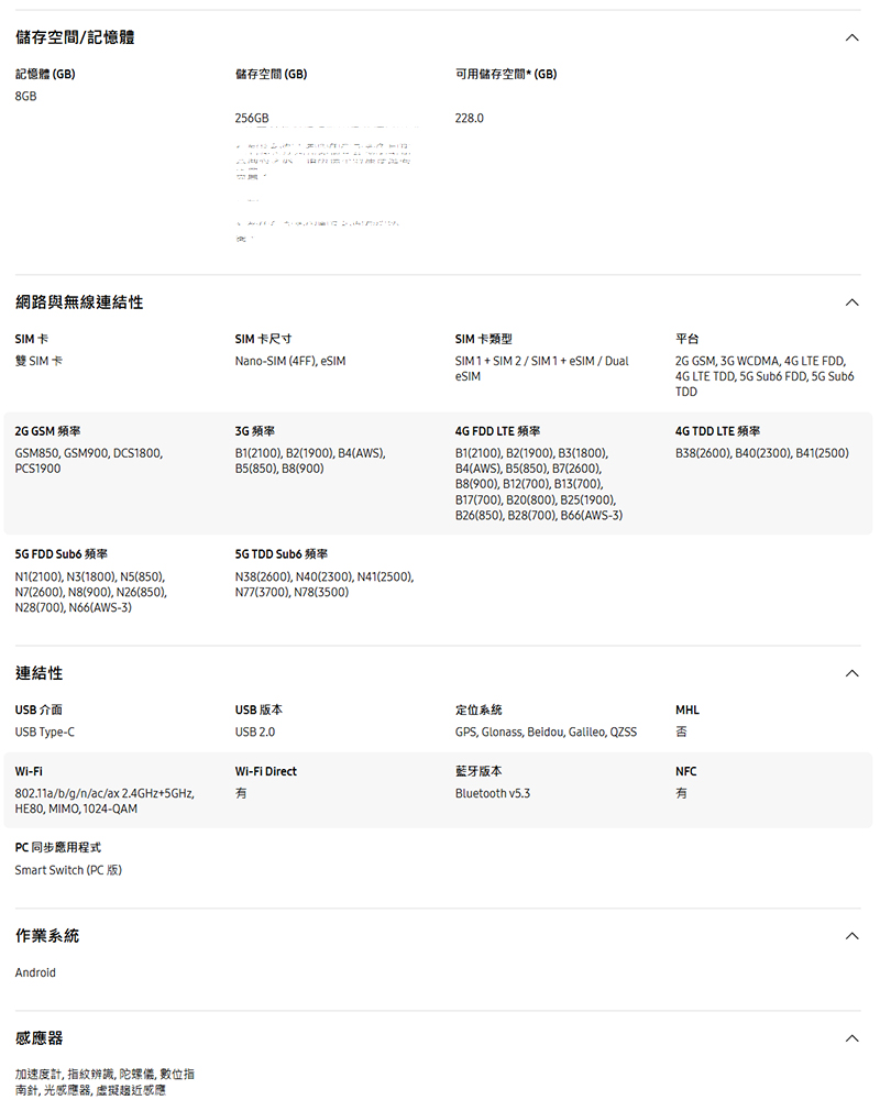 Samsung Galaxy A37 5G (8G/128G) 6.7吋智慧手機-贈空壓殼+鋼化保貼+掛繩+韓版包+指環支架+噴劑