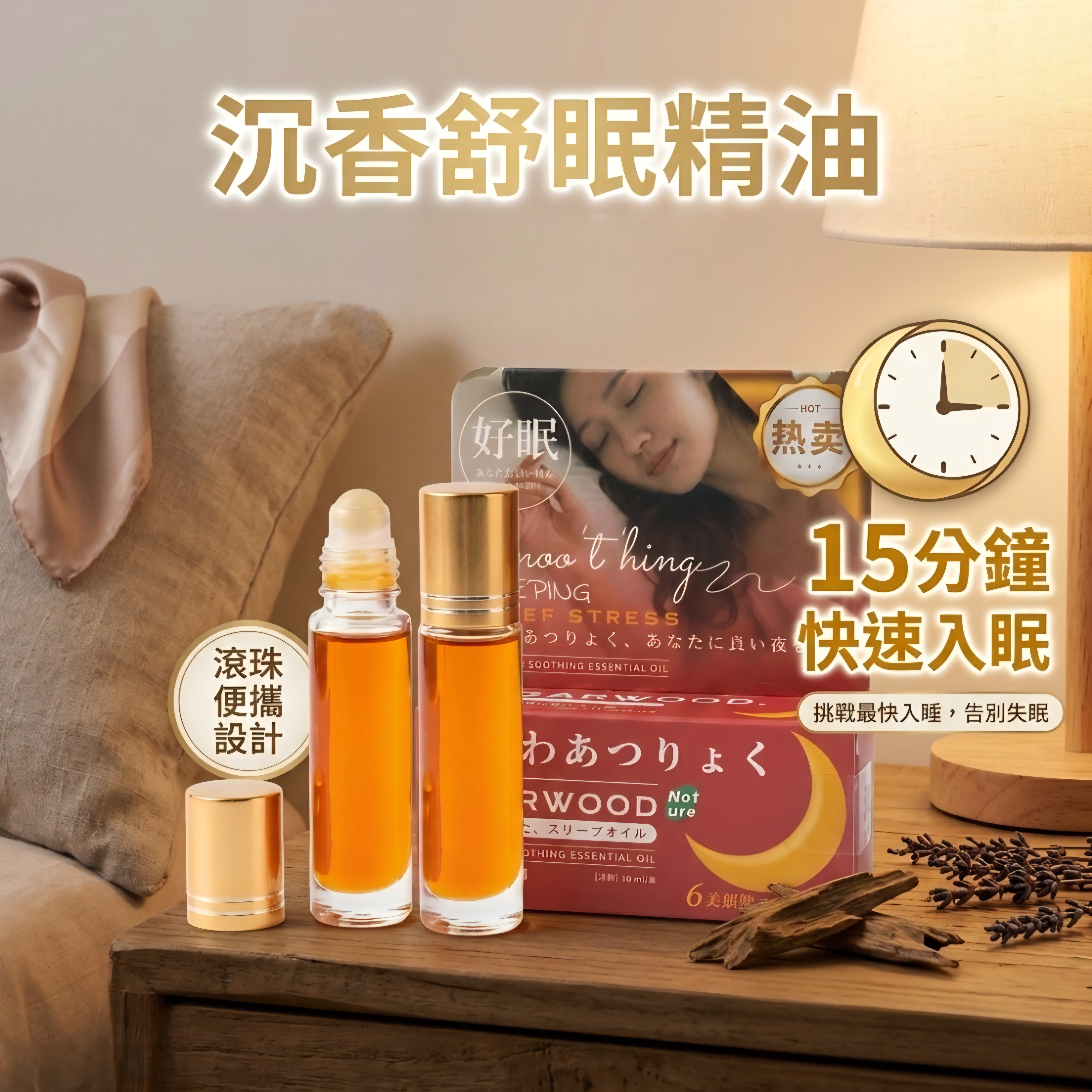 【沈眠 ShenMian】沈香舒眠滾珠精油 快速入眠