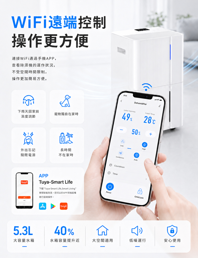 【JJPRO 家佳寶】12L 智能除濕機 2026最新一級能效 (JPDH05)