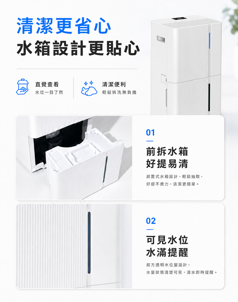 【JJPRO 家佳寶】12L 智能除濕機 2026最新一級能效 (JPDH05)