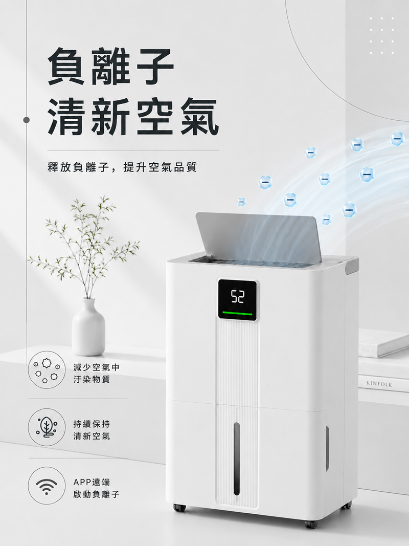 【JJPRO 家佳寶】12L 智能除濕機 2026最新一級能效 (JPDH06)