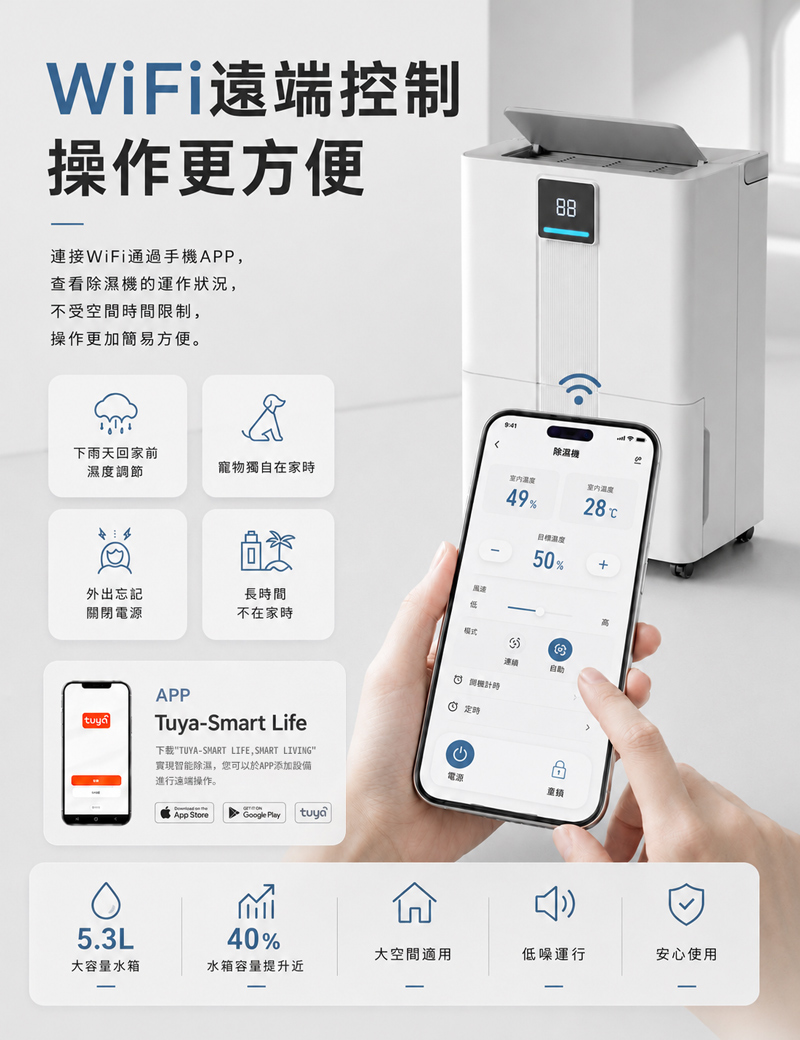 【JJPRO 家佳寶】12L 智能除濕機 2026最新一級能效 (JPDH06)