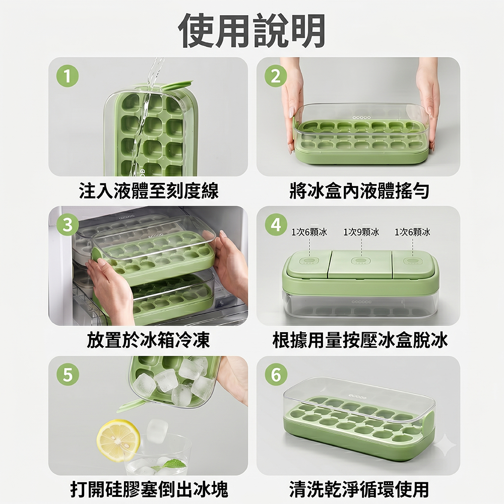 【JAR嚴選】ICECO大容量壓式免開蓋不沾手自動冰格28格(預購14個工作天)